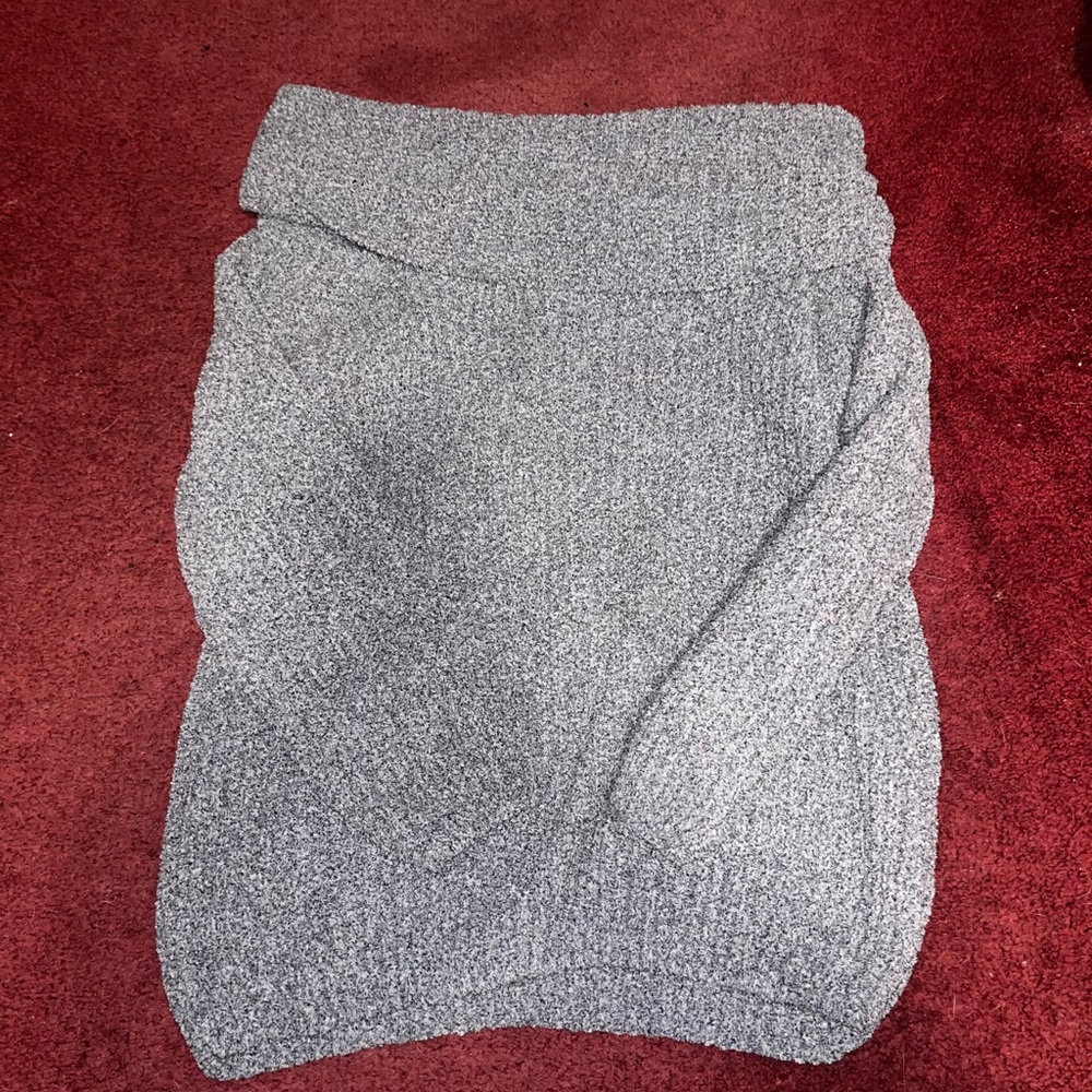 NEVER WORN: Off The Shoulder Cozy Gray Knit Sweater